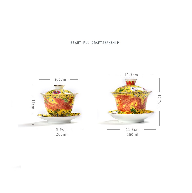 Chén Khải sứ trắng Bạch Định thấu quang 200 ml