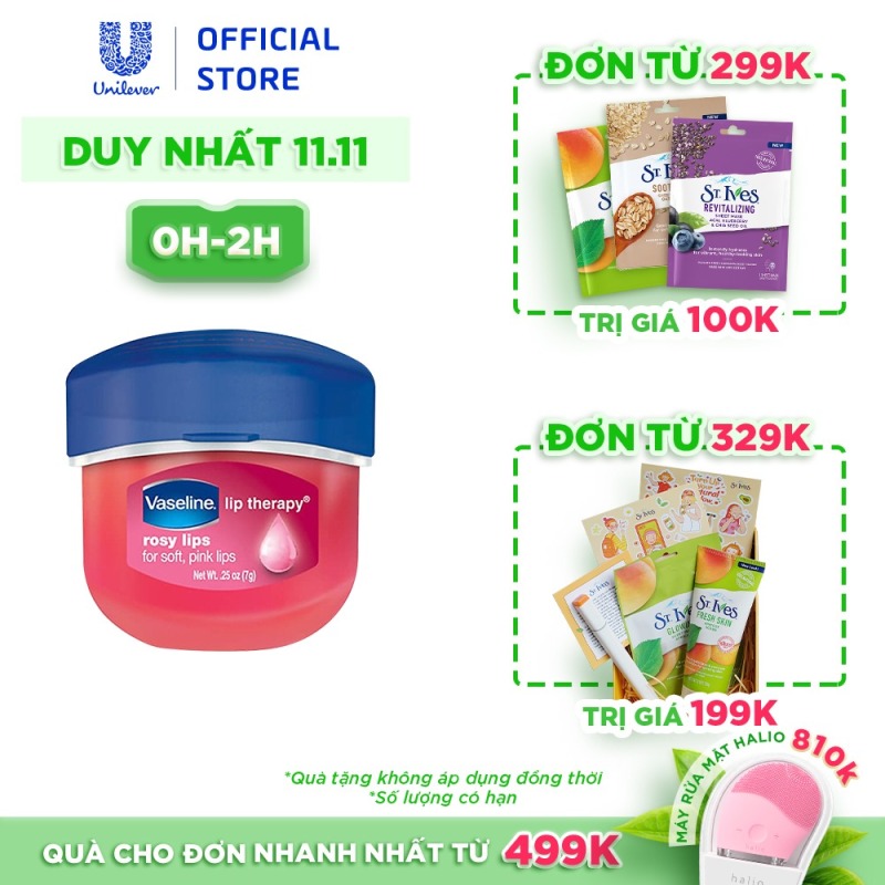 Sáp Dưỡng Môi Hồng Xinh Vaseline Lip 7g giá rẻ