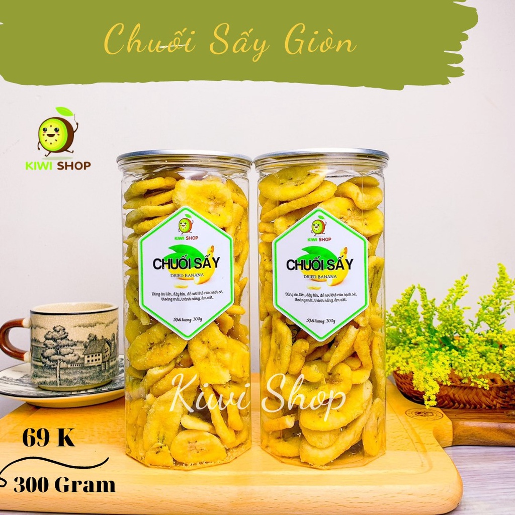 Chuối Sấy Đà Lạt Loại 1 Giòn Ngọt