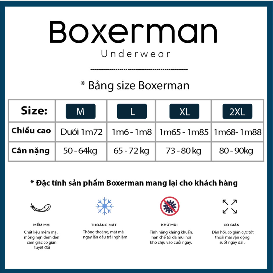 Combo 2 quần sịp tam giác SLIP cao cấp BOXERMAN