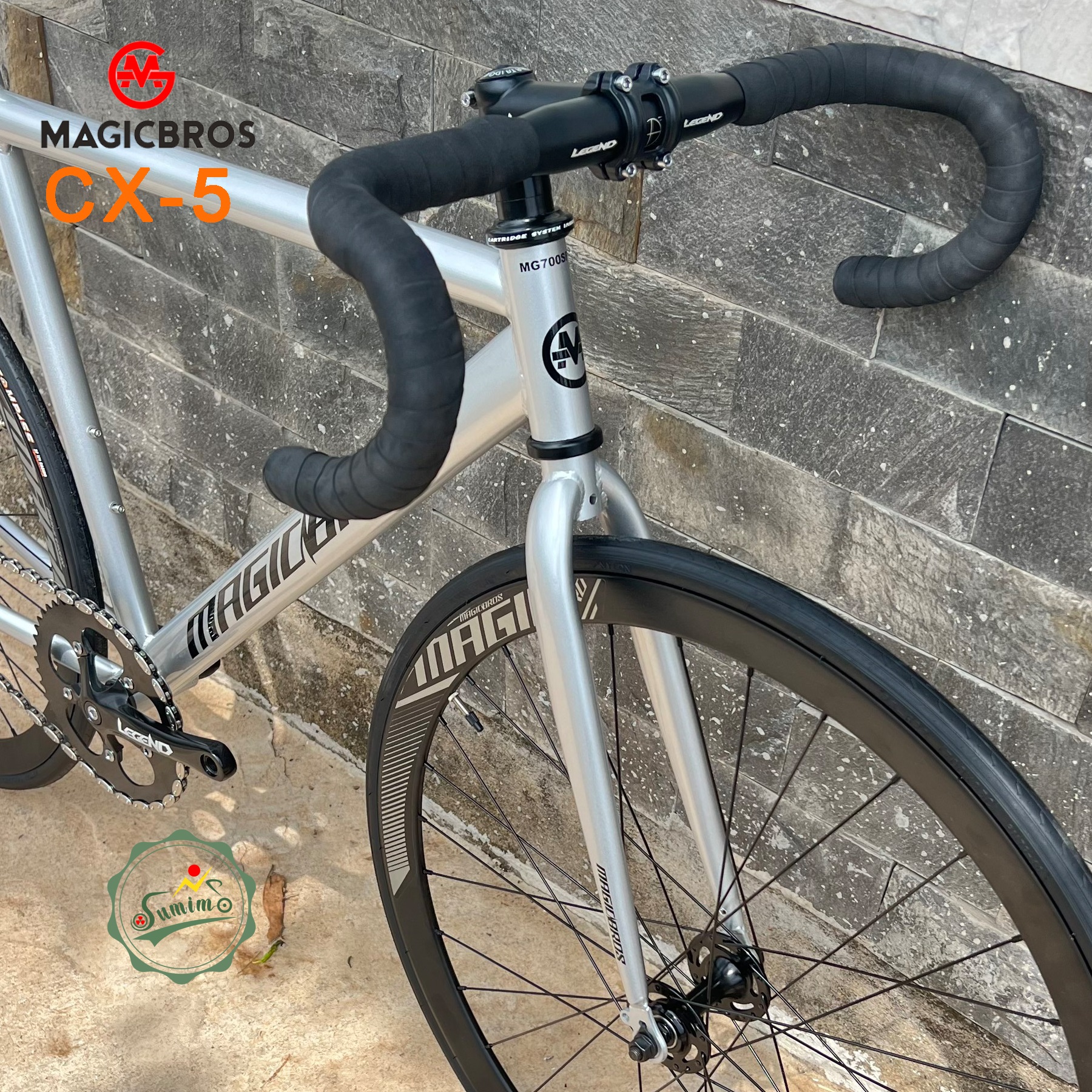 Xe đạp fixed gear MAGICBROS CX-5 khung thép