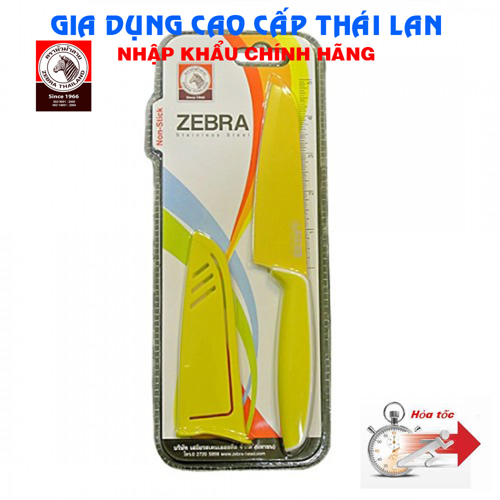 Dao chống dính 5" - có nắp đậy Zebra 100503