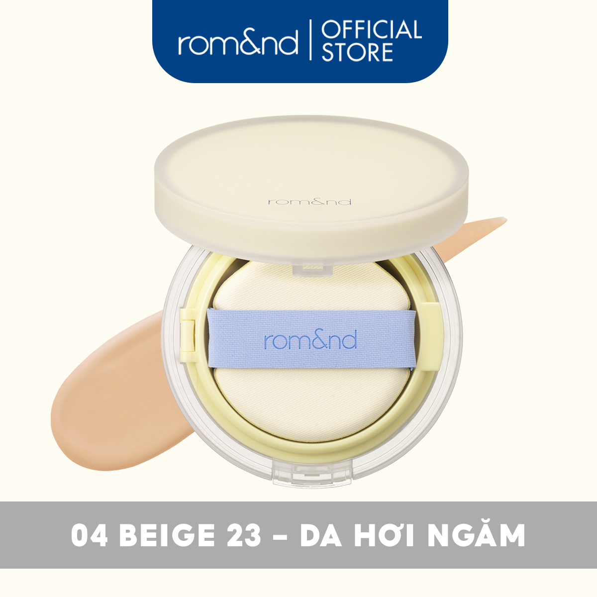 [Set 2 Hộp] Phấn Nước Che Phủ Hoàn Hảo, Mỏng Nhẹ Tự Nhiên Romand Nu Zero Cushion Set [Milk Grocery]