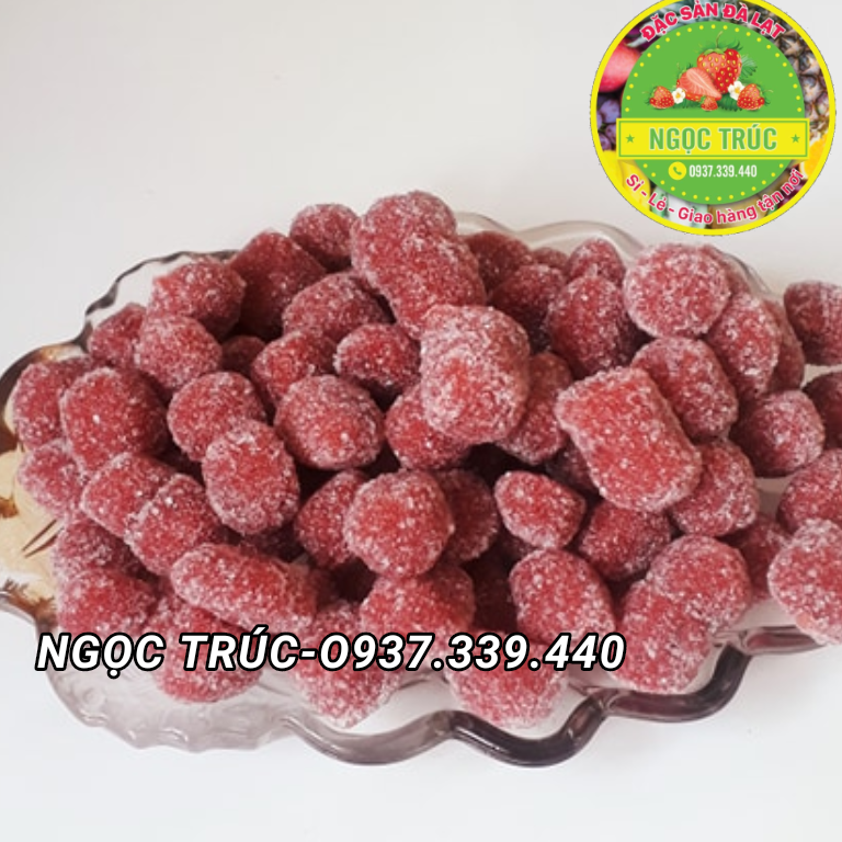 [HCM]BỊCH 200gr KẸO DÂU TÂY ĐÀ LẠT THƠM NGON