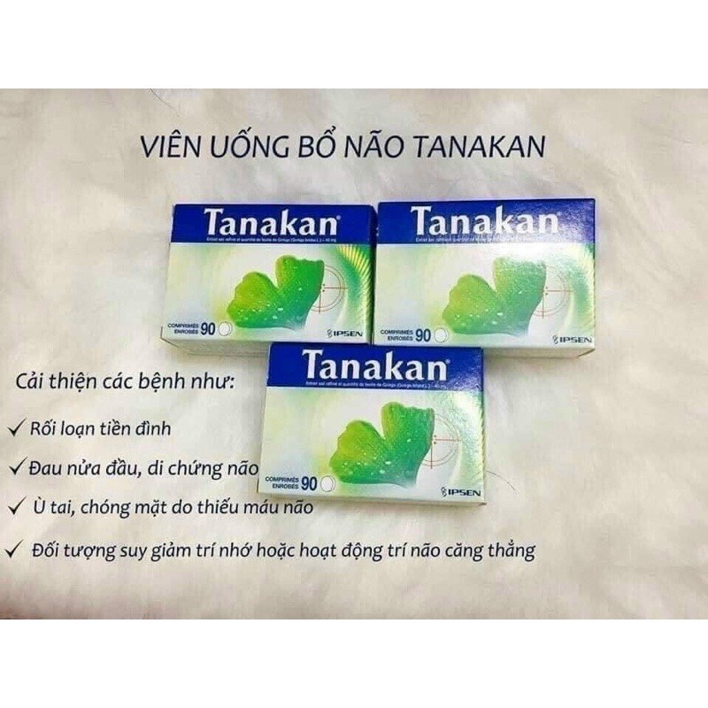 Viên uống bổ não Tanakan 90 viên - hàng nội địa Pháp