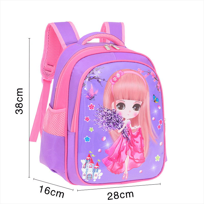 [Nice product-enough size for grade 1 to Grade 7 kids] backpack anti-Humpback student, backpack for girls, princess backpack, kids school backpack, backpack, student bag, waterproof school bag