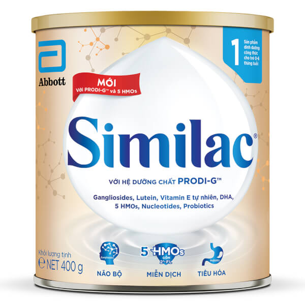 [Hoàn tiền 12%] Sữa bột Abbott Similac số 1 400g