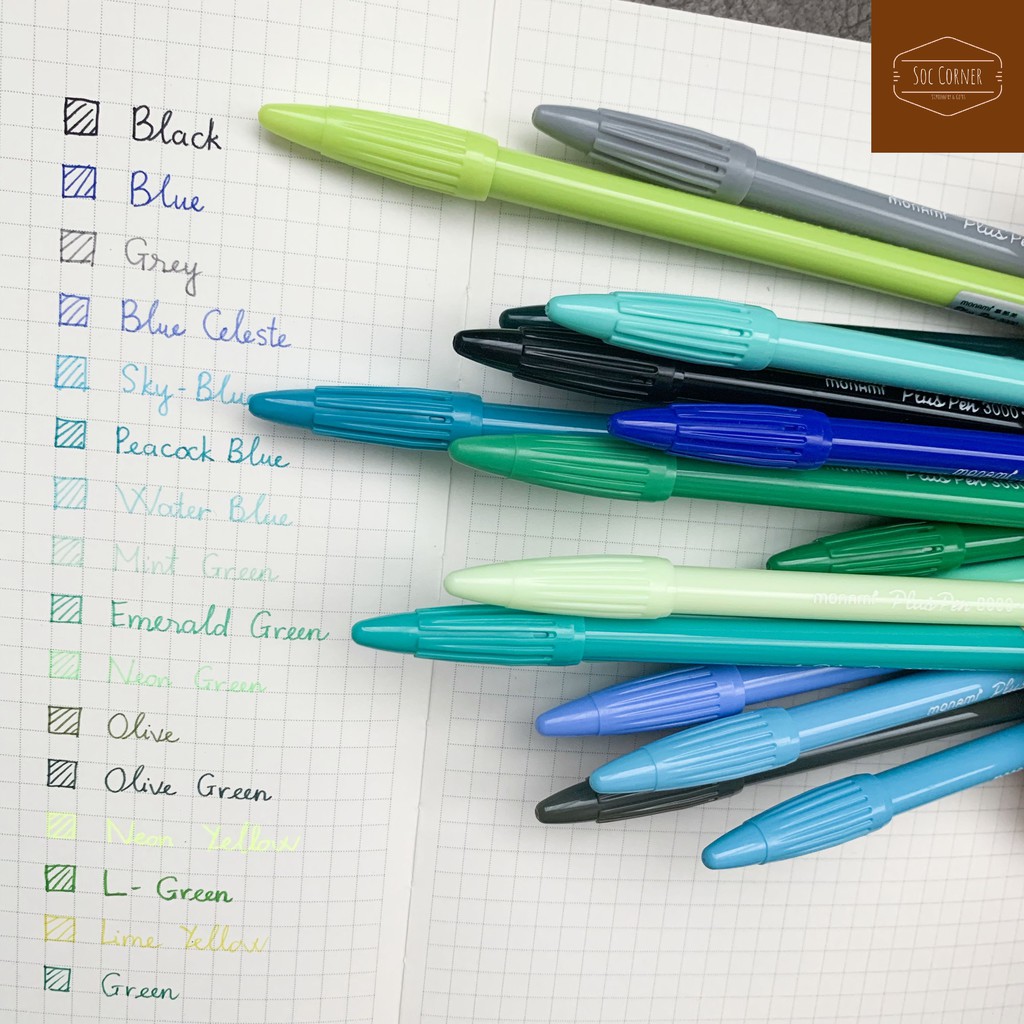 [HCM]1 cây bút Monami Plus Pen 3000 0.3mm