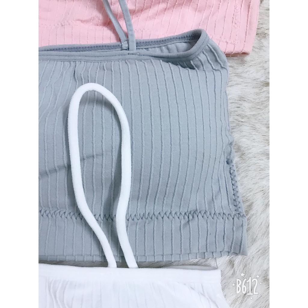 Áo Bara 2 Dây Len Tăm Sành Điệu