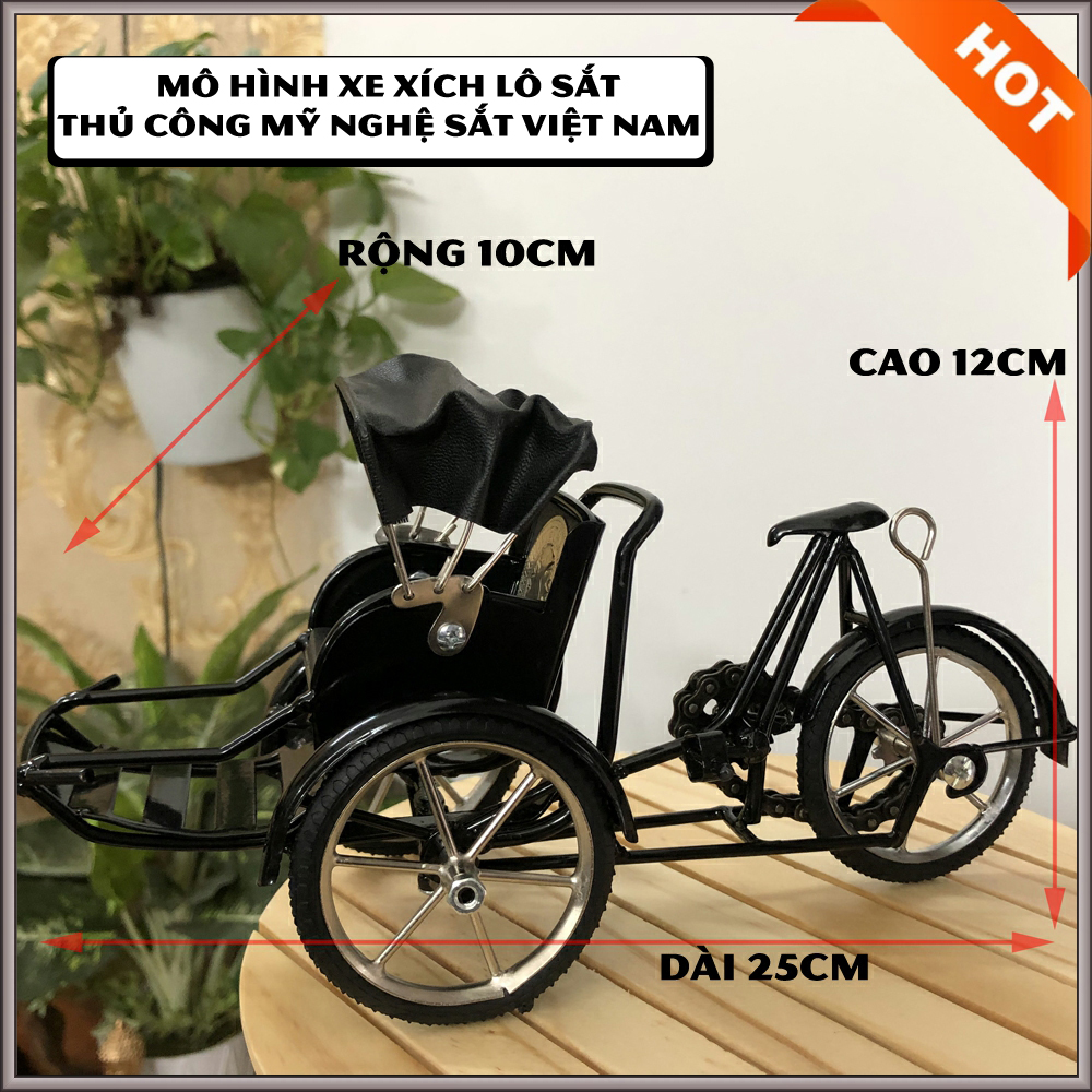 Iron car model decorative partner gift of Vietnam personality-25cm long-Gold