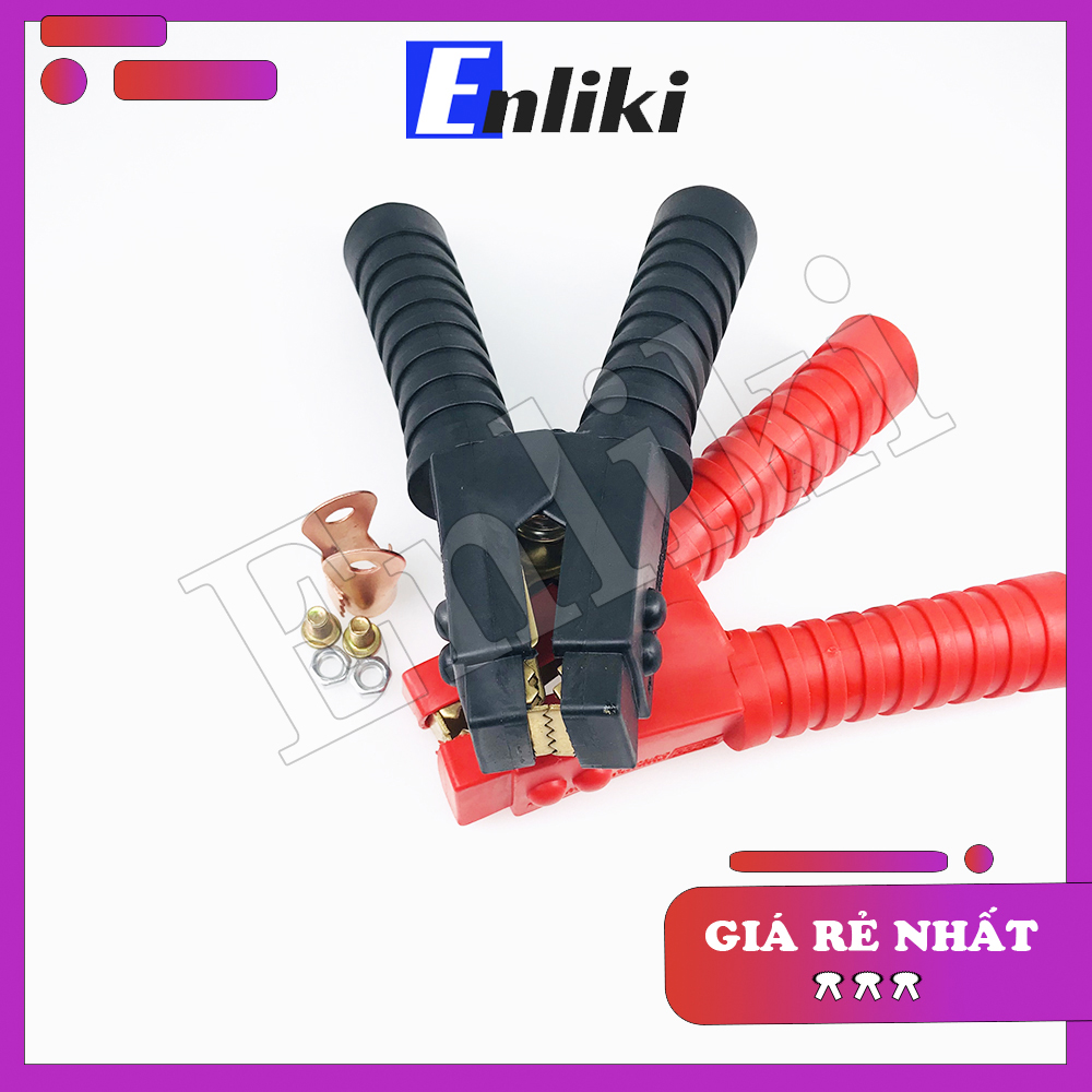 Kẹp ắc quy (acquy) 500a đỏ đen Đồng Nguyên Chất