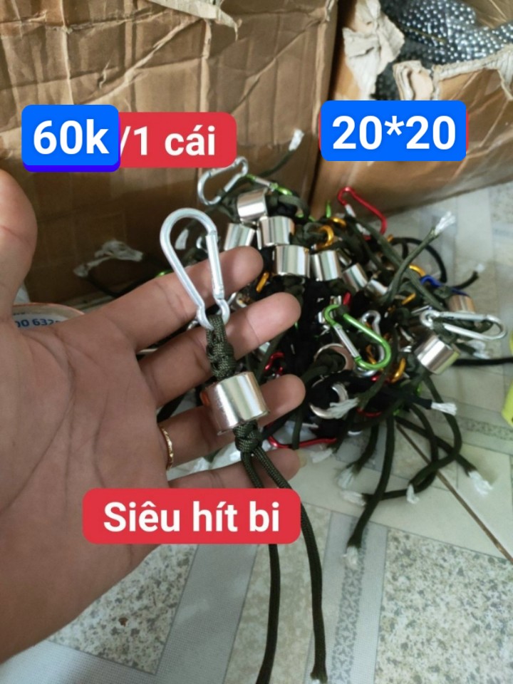 hít bi trụ 20x20 có kèm móc khóa