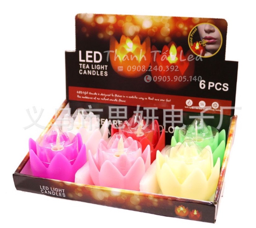 Nến sen điện tử tim lắc ( ĐÃ KÈM PIN )