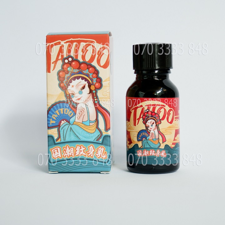 【INK TATTO】Mực Xăm 15Day Phiên Bản Cao Cấp [Màu Đen - Đỏ - Xanh] [ Tặng 3 Khuôn xăm + hình Sticker]  No.3