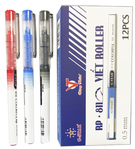 Hộp 12 cây Viết Bi Nước roller Gstar RP-811 ( xanh, đỏ, đen )