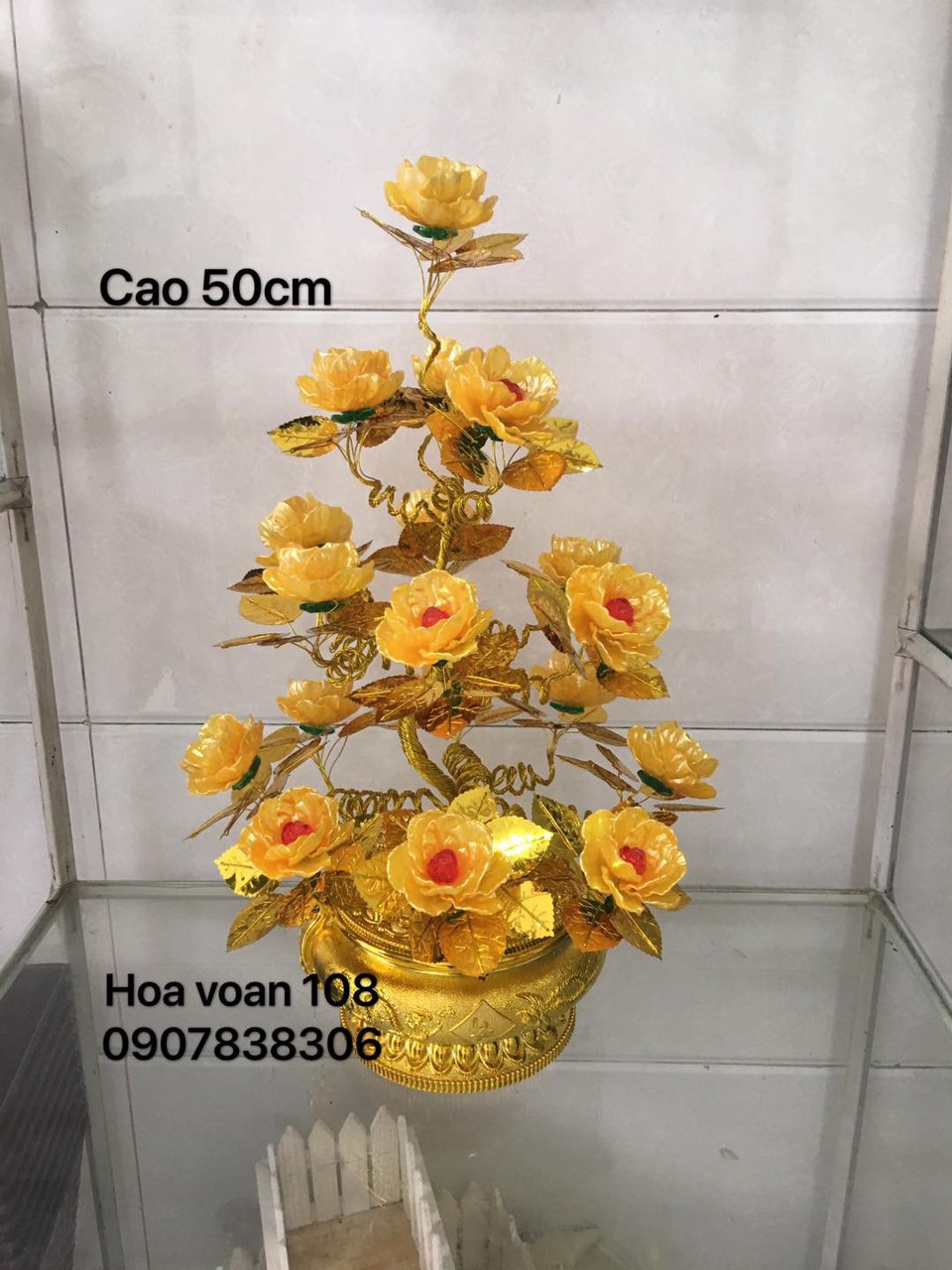 Gốc cây thỏi vàng cao 55cm