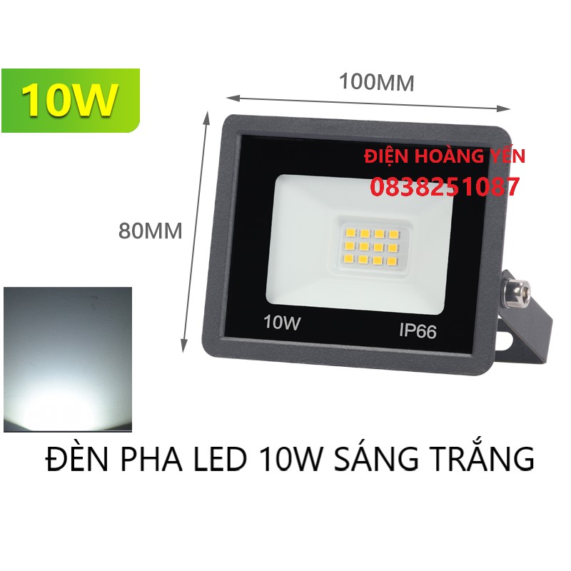 Đèn pha led 10w chiếu sáng ngoài trời sân vườn