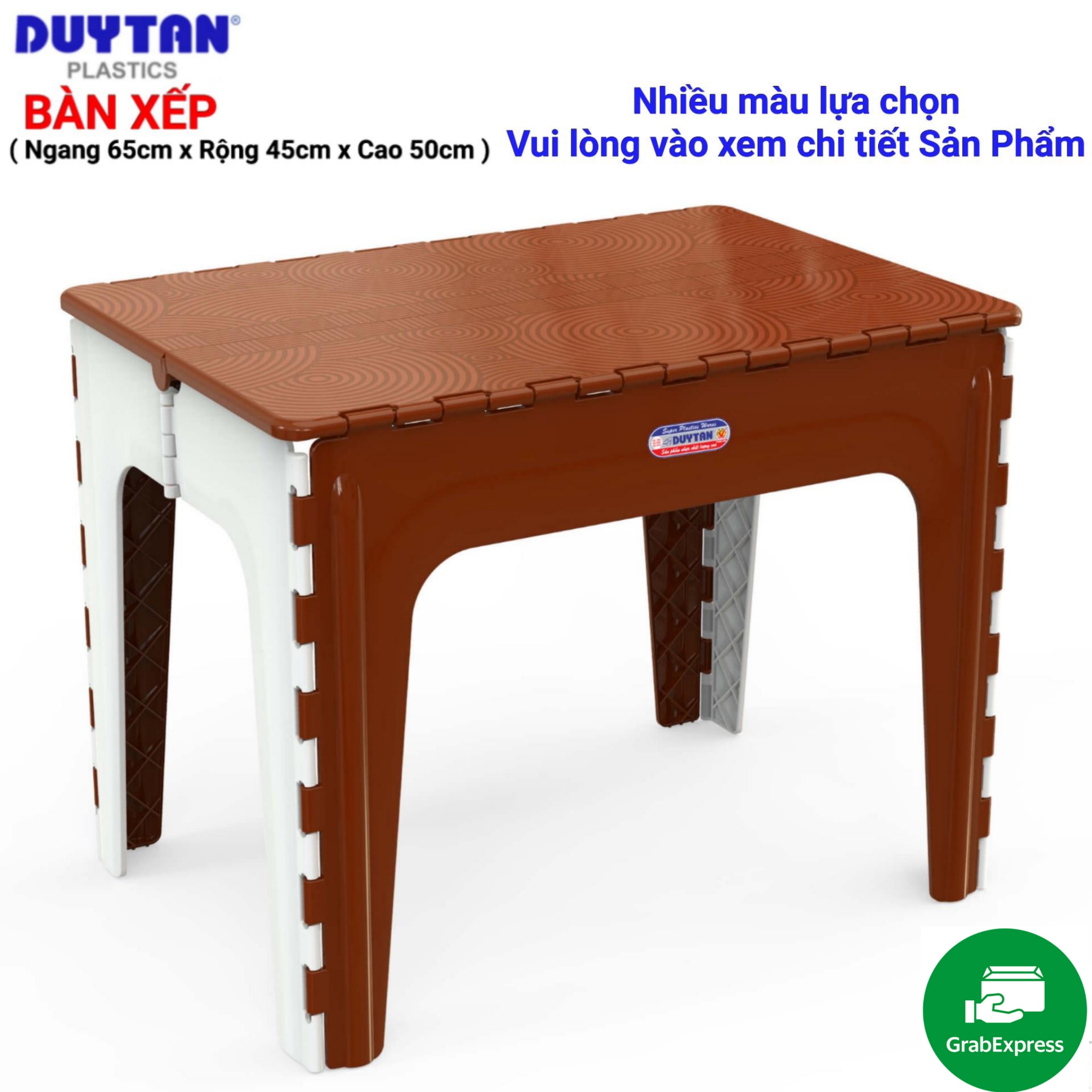 Bàn nhựa xếp duy tân- nhiều màu lựa chọn