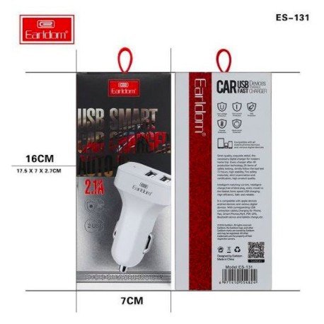 Tẩu sạc oto Earldom ES - 131
