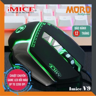 Chuột máy tính có dây iMICE V9 Best choice of Gamers Led đổi màu Độ nhạy thumbnail