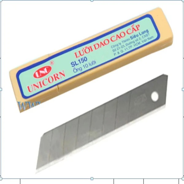 (1 Hộp) Lưỡi dao cao cấp Lớn/Nhỏ UniCo Vàng SL100/SL150