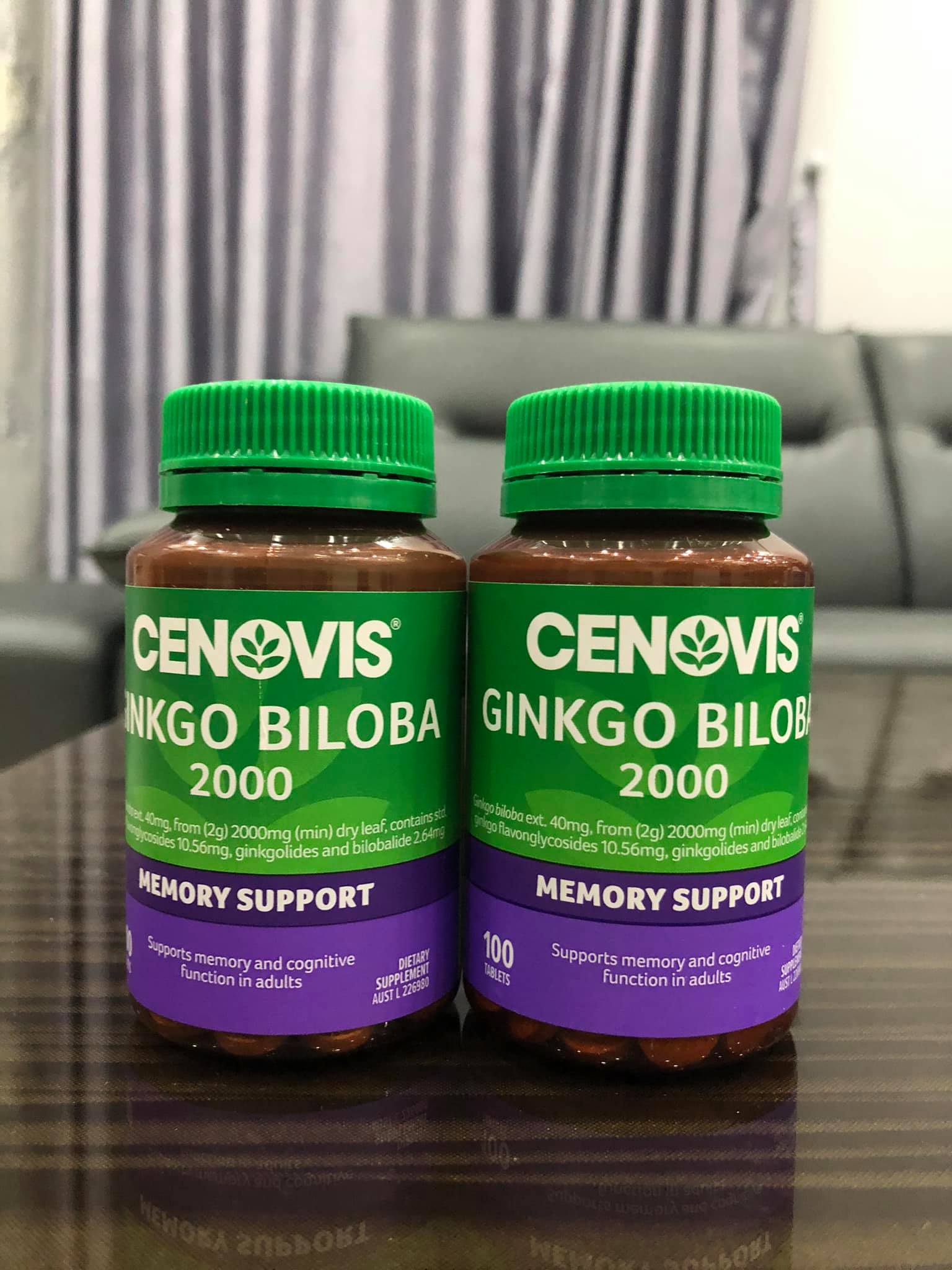 bổ não Cenovis Ginkgo Biloba 2000 (Úc)