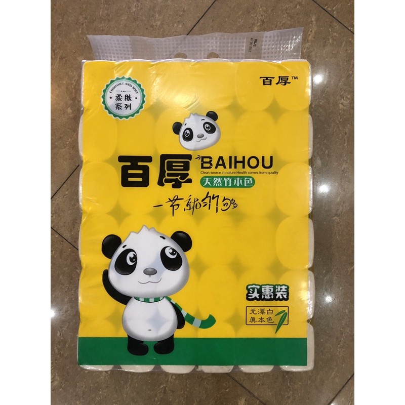 [Hàng Loại 1] Bịch Giấy Gấu Trúc Baihou Giấy Vệ Sinh 36 Cuộn