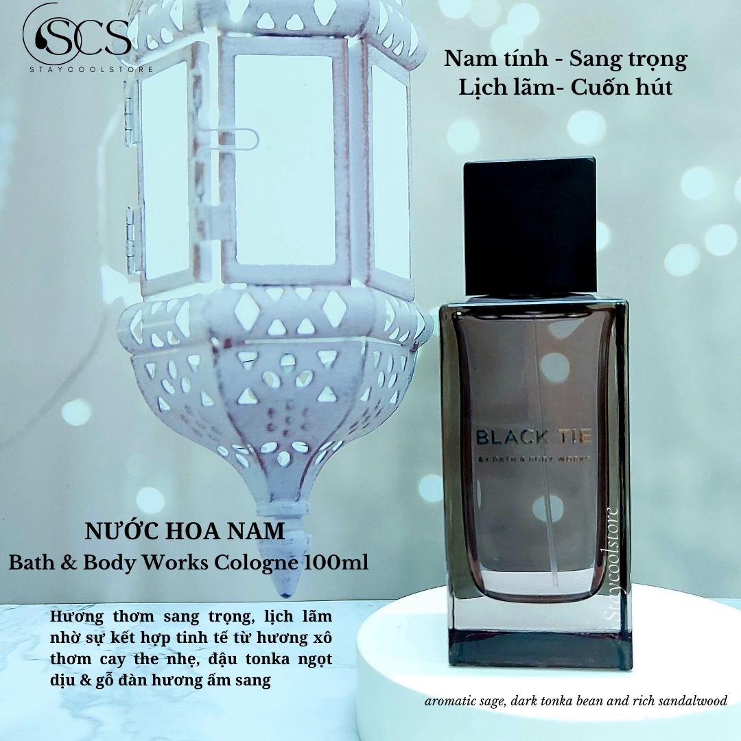 [Bill Mỹ- Đủ Mùi] Nước hoa nam giới Bath & Body Works Eau De Cologne 100ml