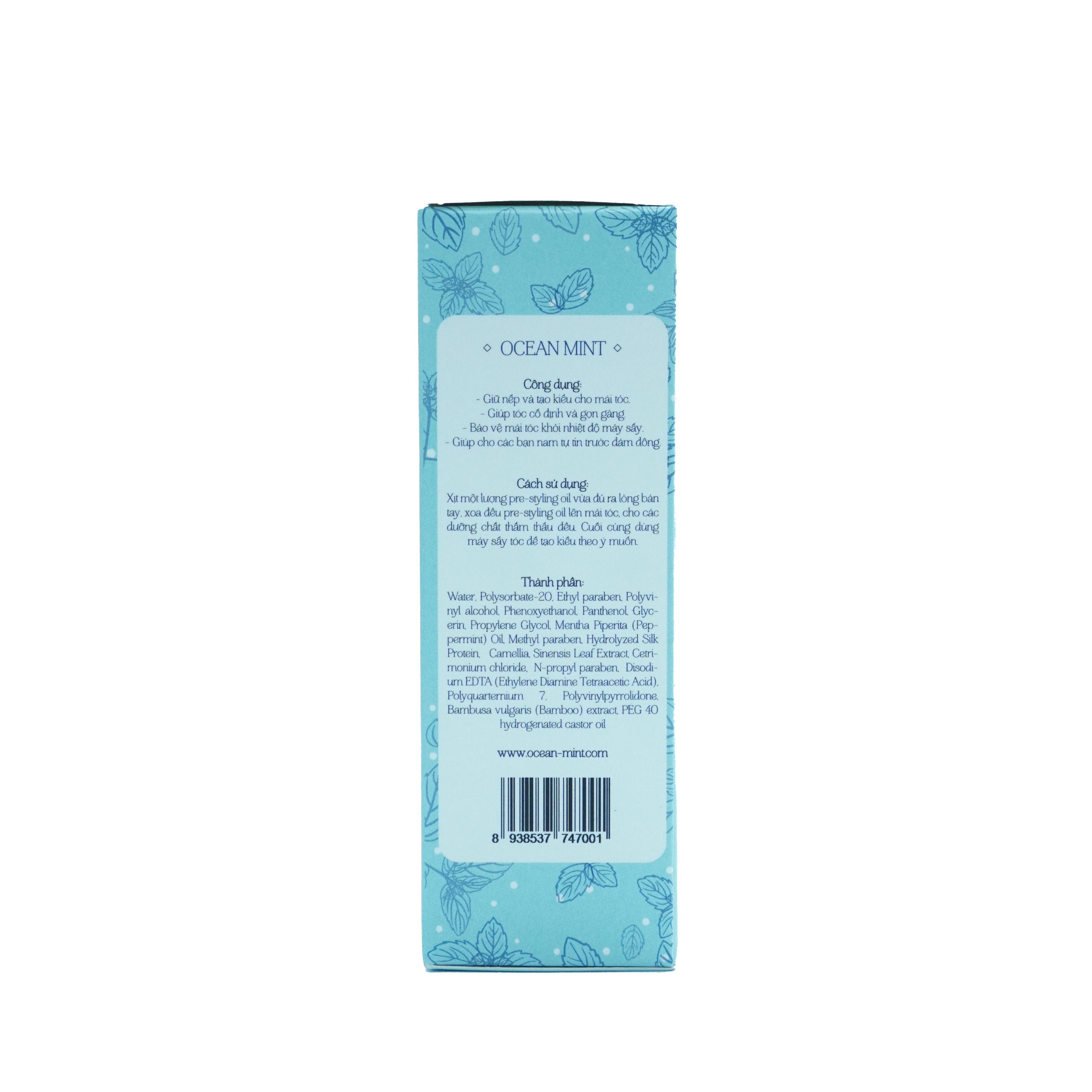 Ocean Mint Pre Styling Oil 50ml - 150ml