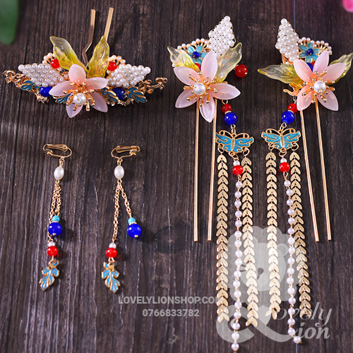 (in Stock) Traditional Hair Brooch Set with Many Designs