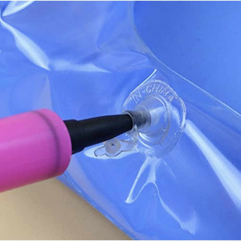 Dụng cụ bơm bong bóng, phao chơi cát mini cầm tay màu sắc ngẫu nhiên
