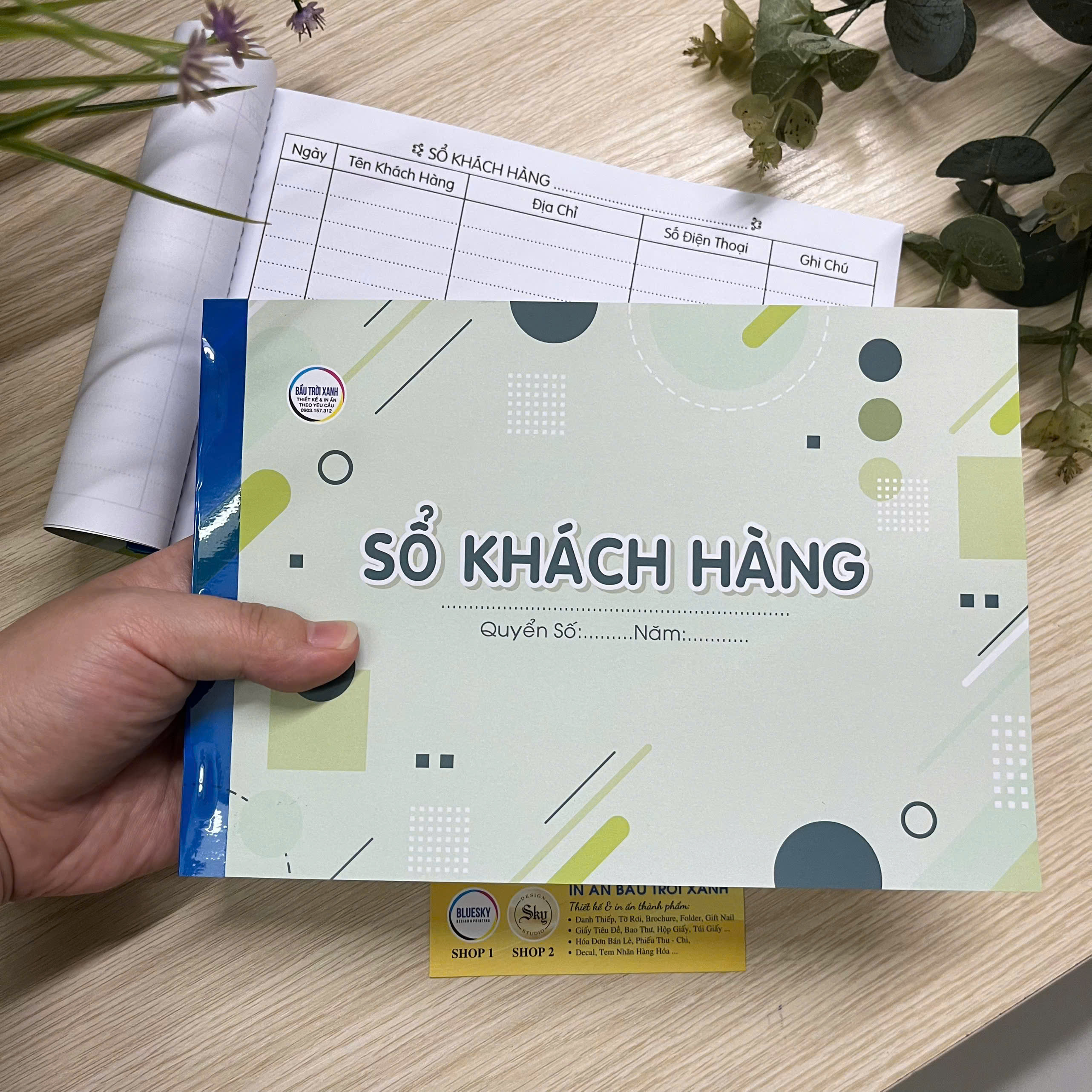 Sổ khách hàng A5 (15x20cm) - 70 tờ/ giấy dày