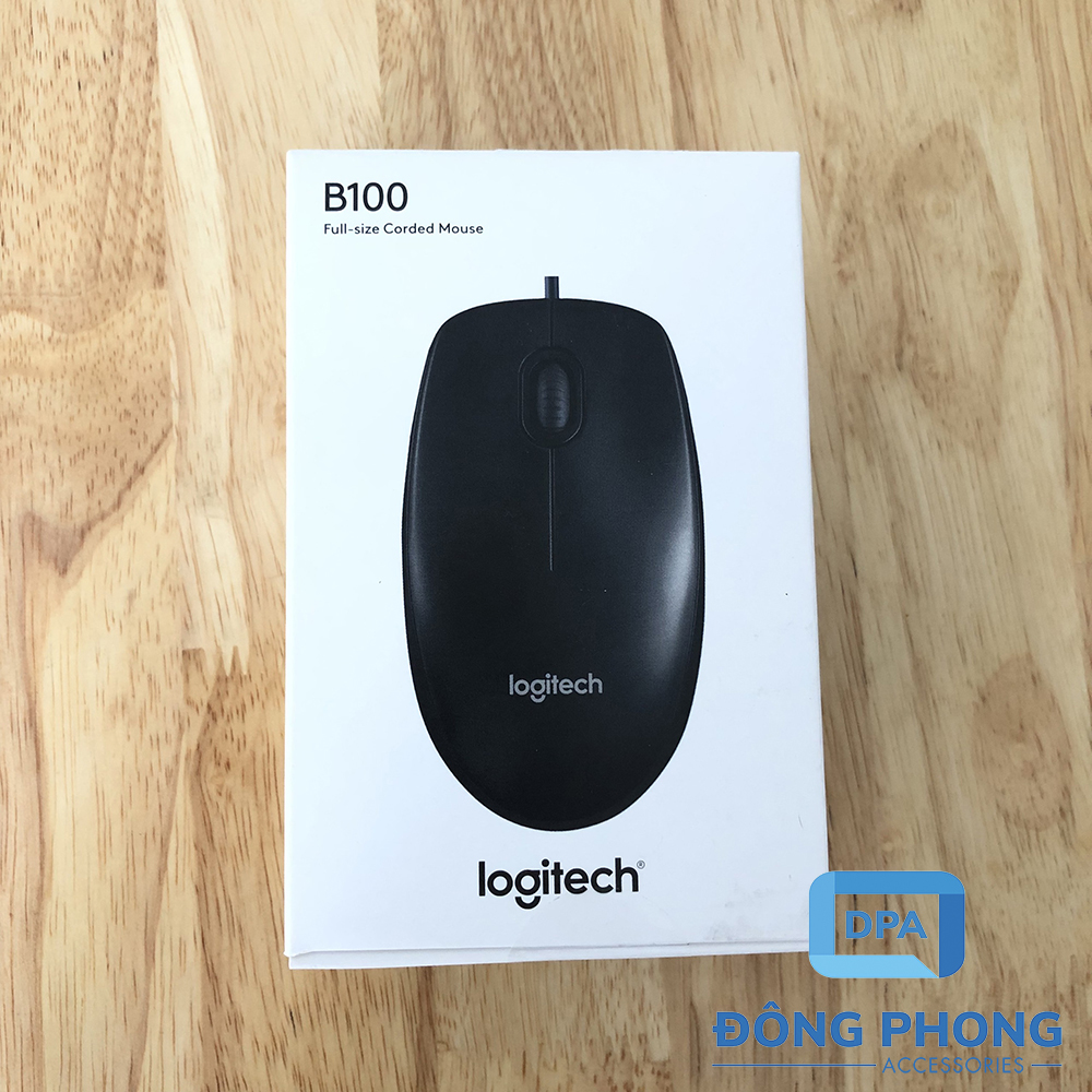 Chuột Quang USB Logitech B100 Chính Hãng 