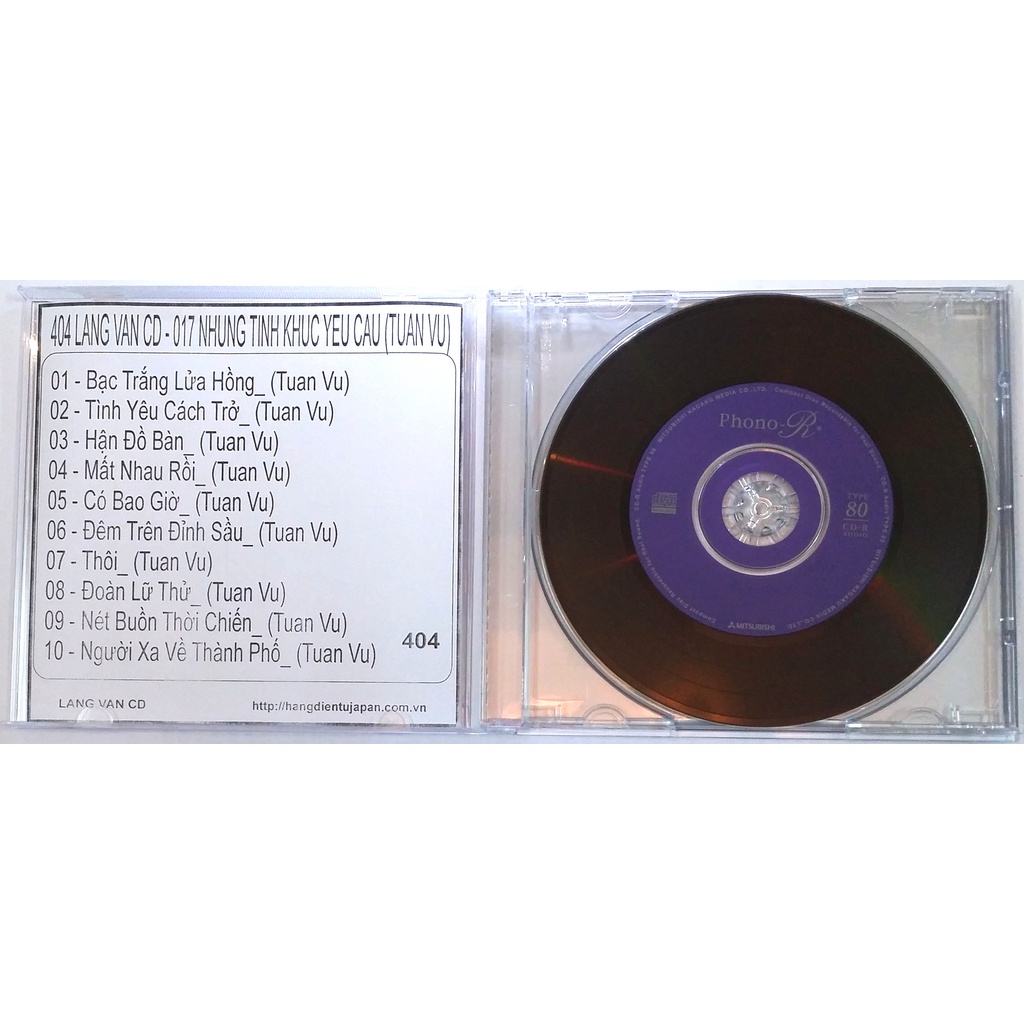 Bộ 4 CD ca sĩ Tuấn Vũ ( 37 - 460 )