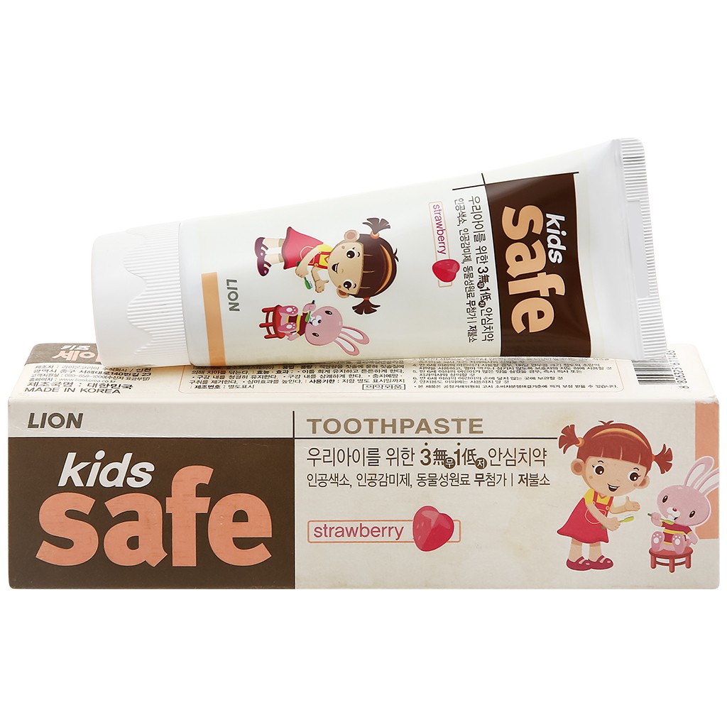 [Kèm quà tặng]Kem Đánh Răng Trẻ Em Hàn Quốc Kids Safe