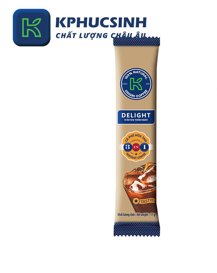 Cà phê sữa hòa tan K Coffee Delight 3in1 17g [Combo 30 gói]