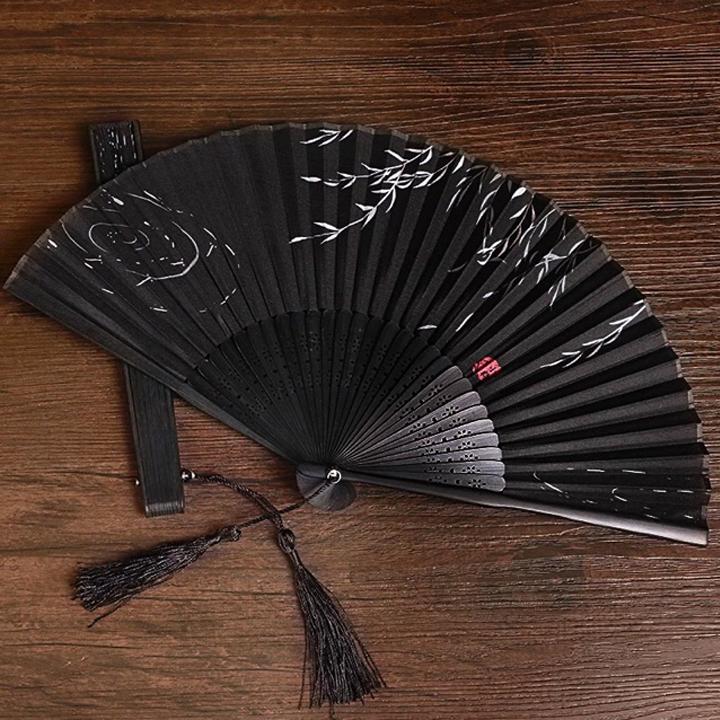 Quạt Cổ Trang Dây Tuyến - Miêu Quán