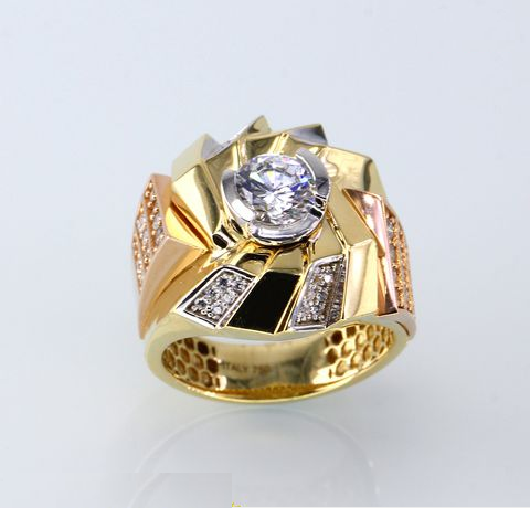 Nhẫn nam đính đá mạ 18k đẳng cấp