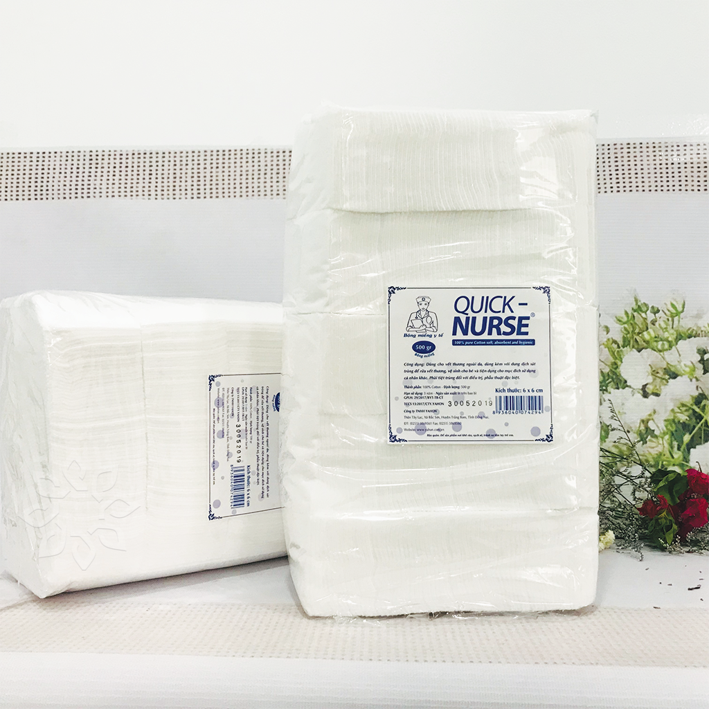 [HCM]Bông y tế cắt sẵn bịch 0.5kg
