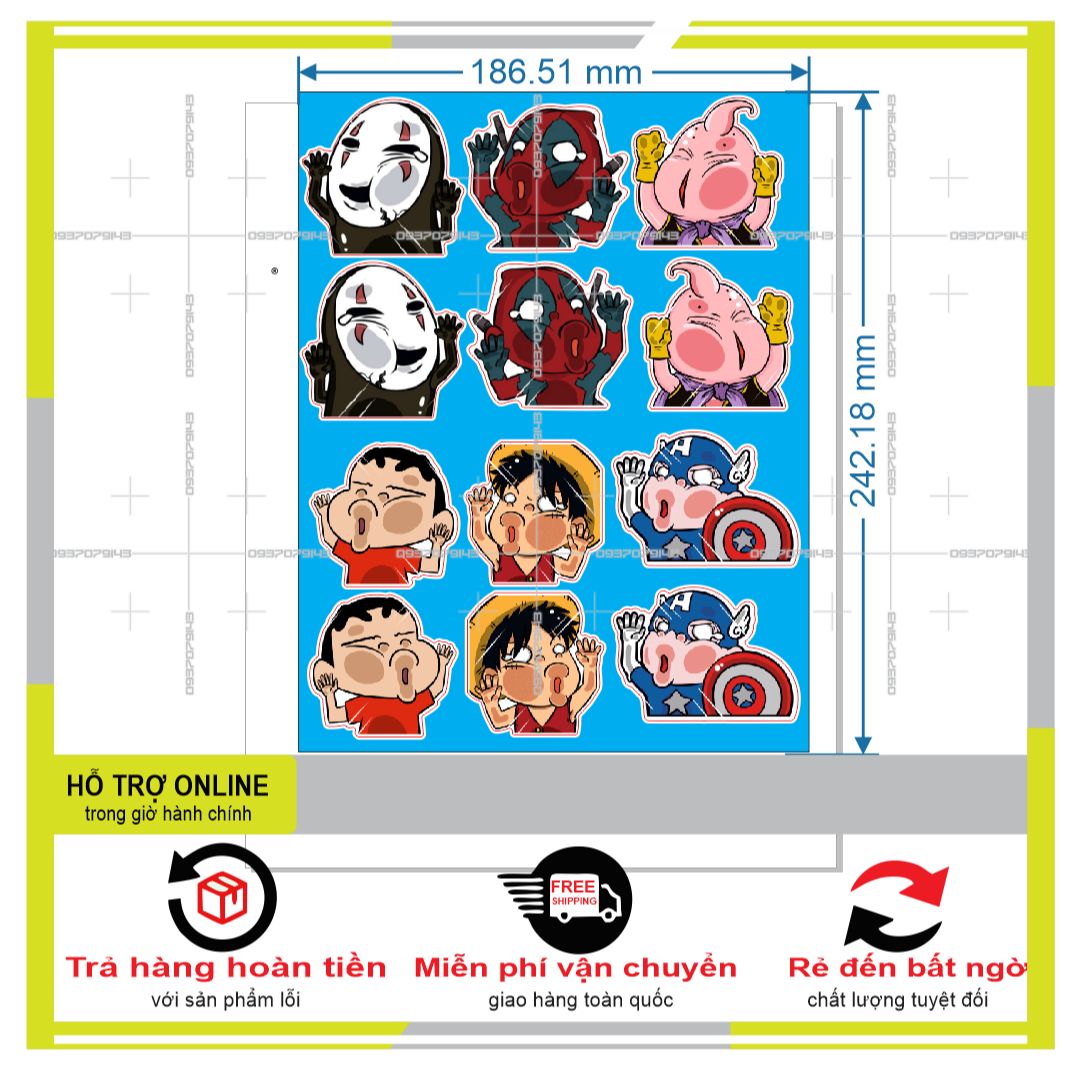 Logo sticker dán xe máy m62