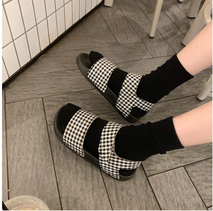 [HCM]( FREESHIP MAX ) Giày sandals nữ caro ulzzang - US174