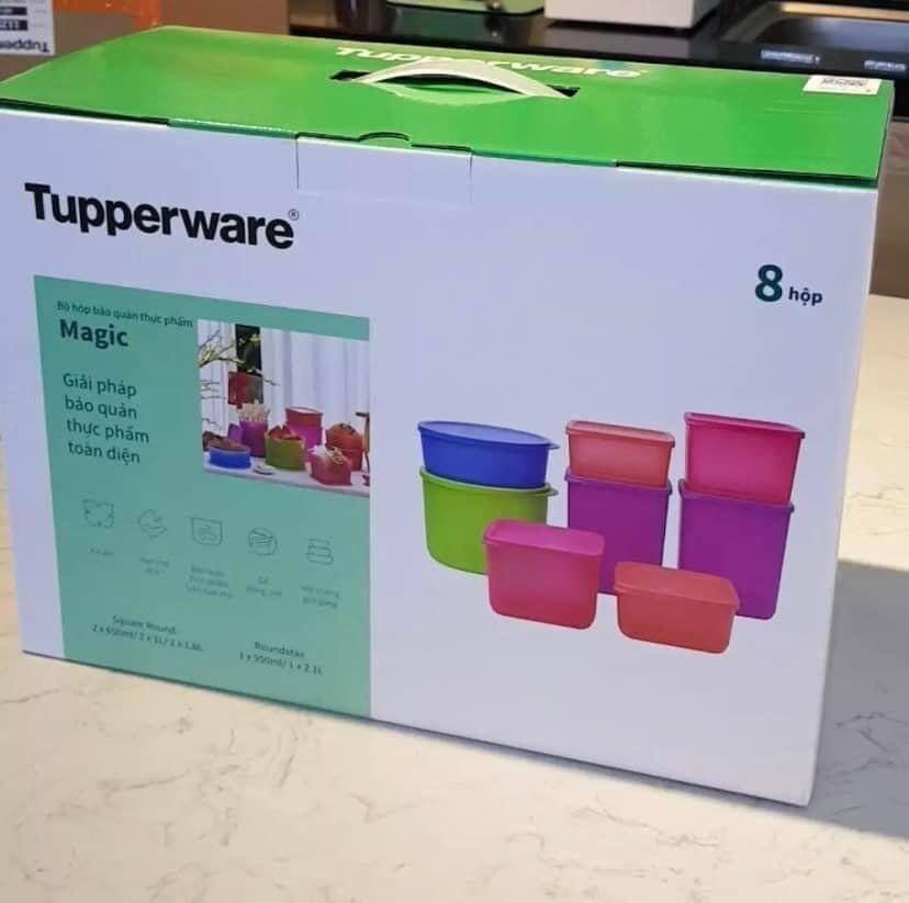 Bộ hộp trữ mát Tupperware Magic set 8