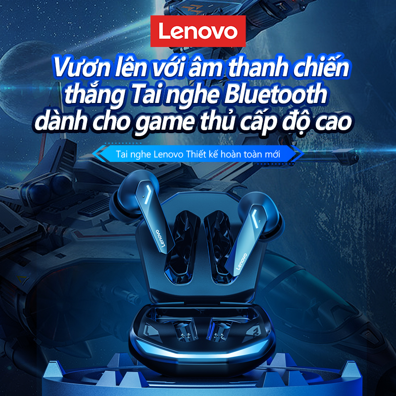 Lenovo Tai Nghe GM2 Pro Tai Nghe Không Dây Bluetooth 5.3 Độ Trễ Thấp Có Mic Tai Nghe Game TKhông Dây Chân ThựcÂ