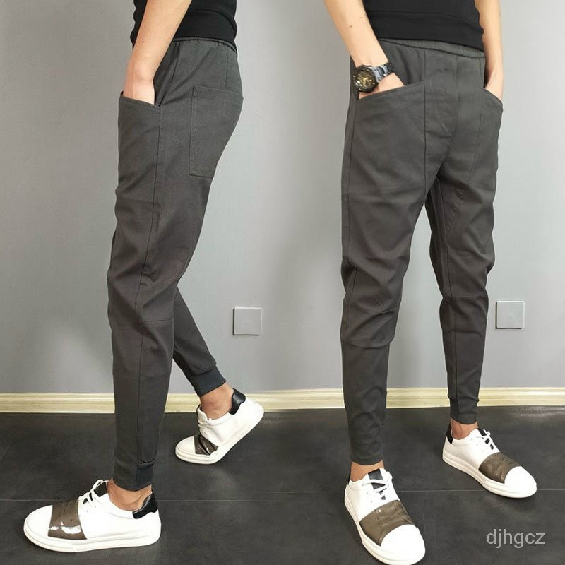 Quần jogger kaki co giãn phối viền