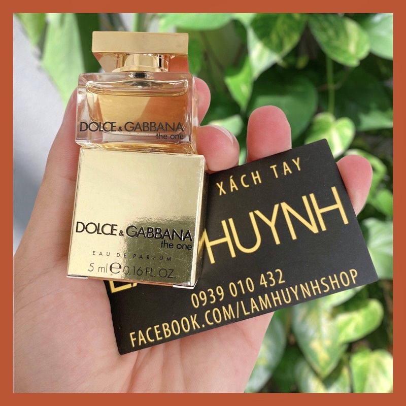 [ CHÍNH HÃNG] Nước hoa mini D&G THE ONE EDP FOR WOMAN 5ml