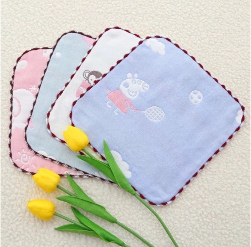 Set 5 Khăn Sữa Leelee Họa Tiết Cho Bé