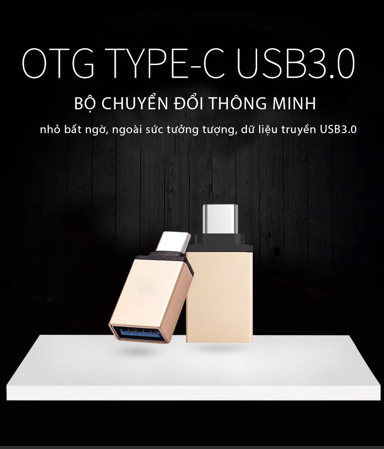 [HCM]Đầu Chuyển Đổi USB Type C sang USB 3.0 Cho Điện thoại Macbook
