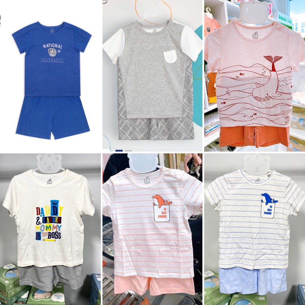 Bộ cộc tay Lapomme cho bé