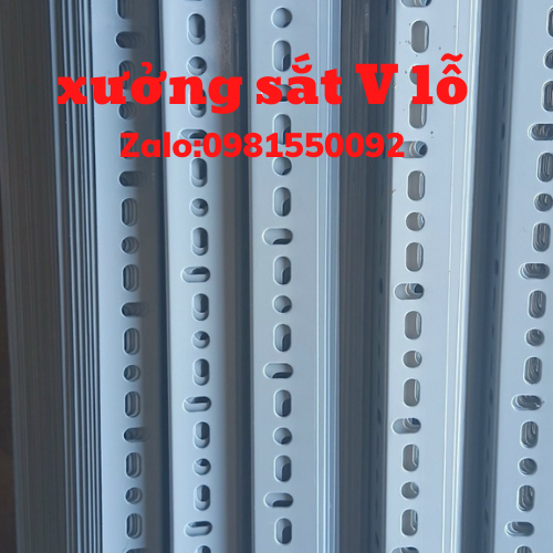 sắt v lỗ v4 ( dài 80cm).sắt kệ v lỗ.sắt v lỗ