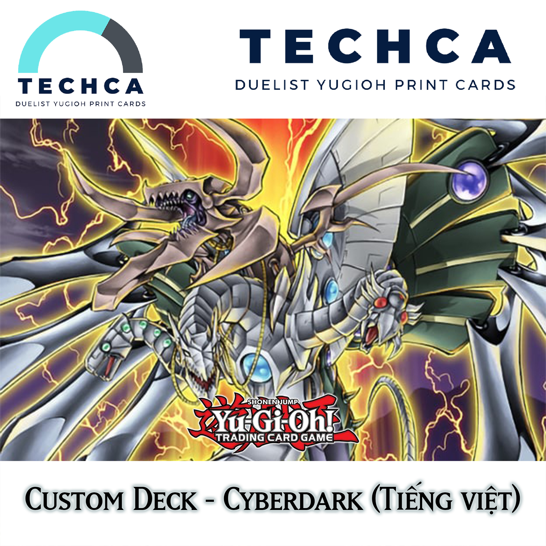Bài In Tiếng Việt - Bộ bài Yugioh - Custom Deck - Custom Deck Cyberdark